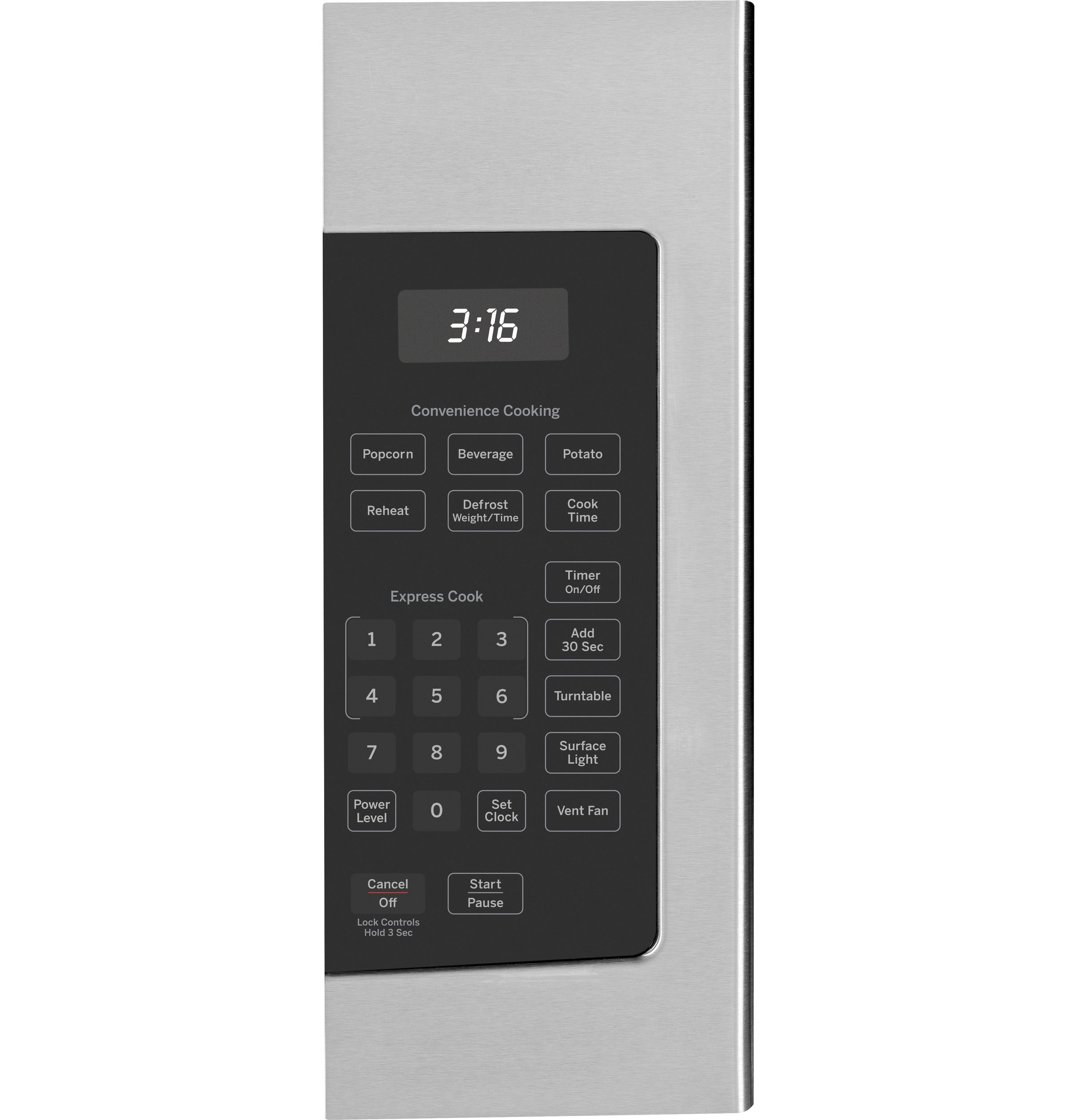 GE STAINLESS MICROWAVE - Pearl Silver|Black - Microwaves - Additional View 1