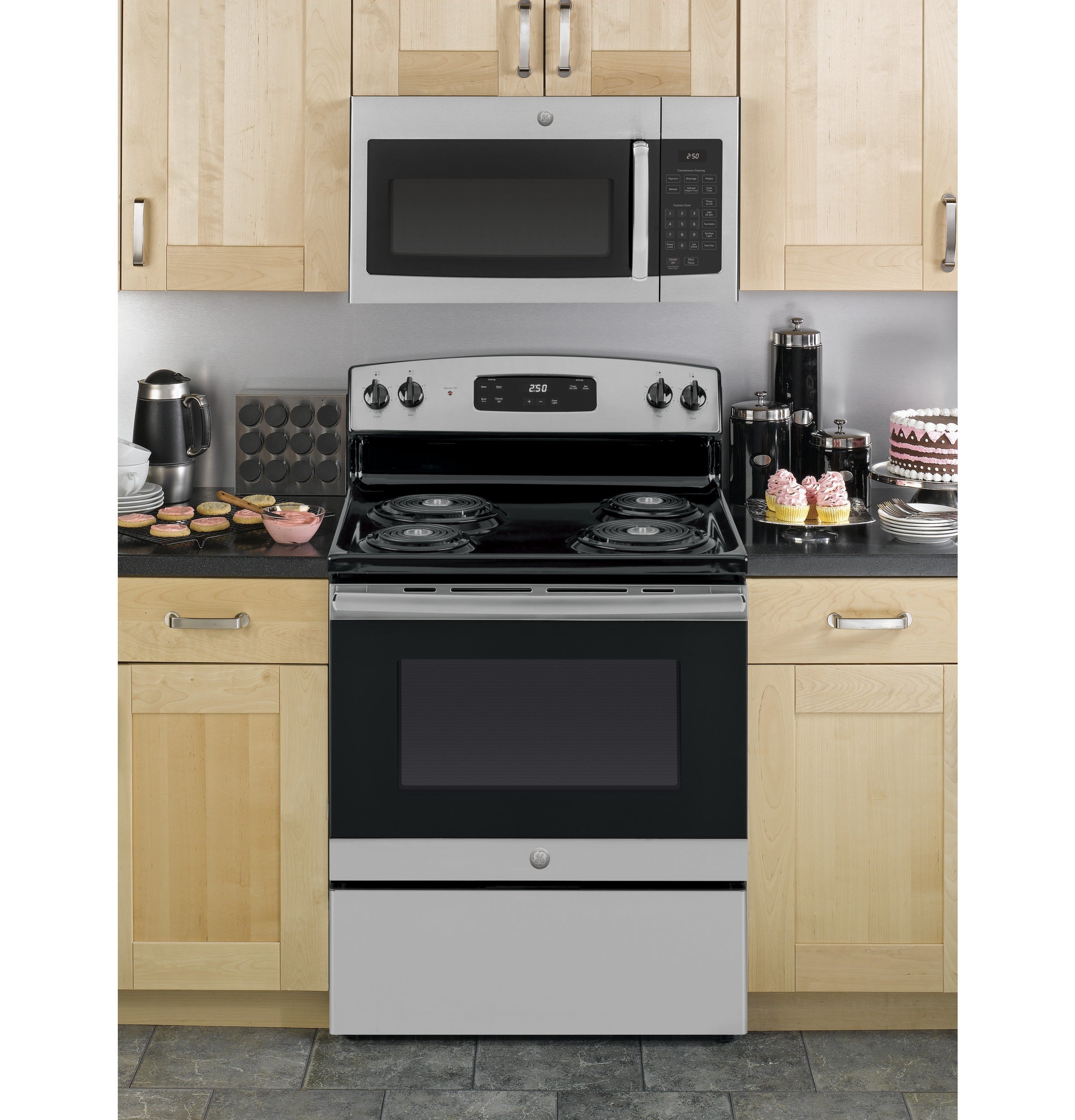 GE STAINLESS MICROWAVE - Pearl Silver|Black - Microwaves - Additional View 4