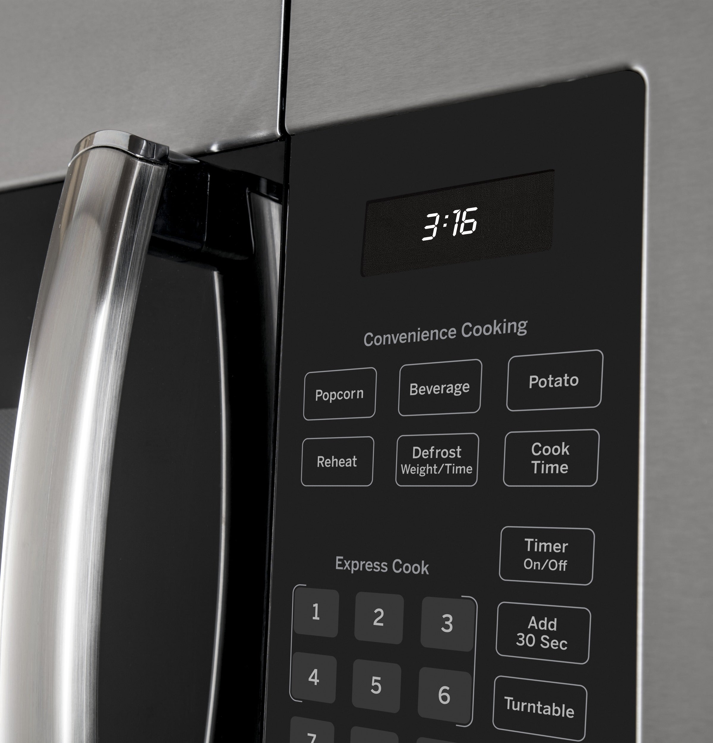 GE STAINLESS MICROWAVE - Pearl Silver|Black - Microwaves - Additional View 6