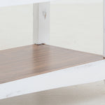 International Furniture Direct - PUEBLO WHITE SOFA TABLE - White|Dark Brown Wood - Tables - Additional View 6