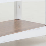 International Furniture Direct - PUEBLO WHITE SOFA TABLE - White|Dark Brown Wood - Tables - Additional View 6