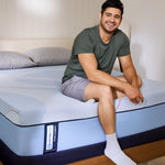 Tempur Sealy - PATERSON II HYBRID MEDIUM TWIN MATTRESS - Light Blue|Blue Fabric - Mattresses - Additional View 9