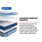 Tempur Sealy - PATERSON II HYBRID MEDIUM TWIN MATTRESS - Light Blue|Blue Fabric - Mattresses - Additional View 12