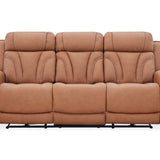 Jacek Leather Power Sofa With Drop Down Table And Immersive