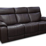 Xara Leather Power Sofa - Earth - Additional View 1