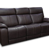 Xara Leather Power Sofa - Earth - Additional View 1