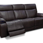 Xara Leather Power Sofa - Earth - Additional View 2