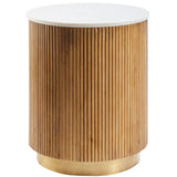Nems White End Table