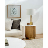 Nems White End Table