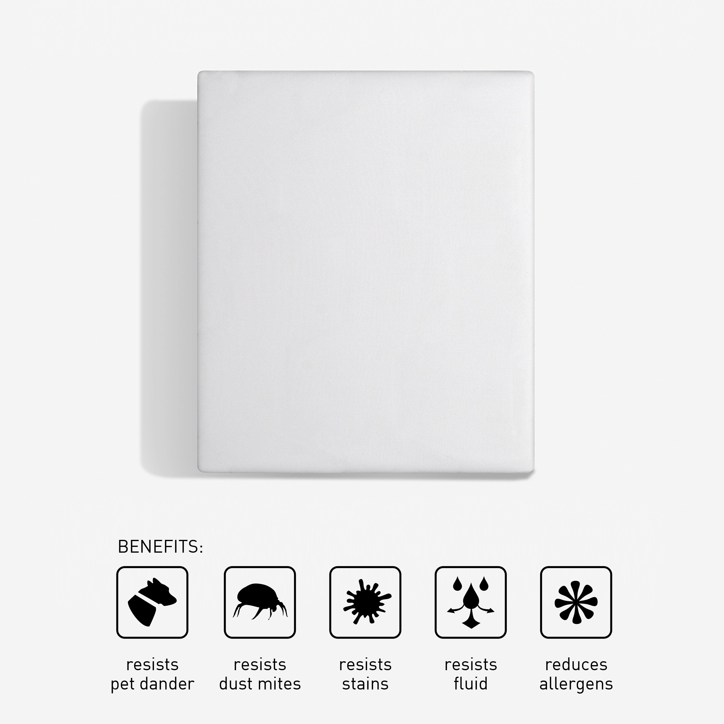 Bedgear - QUEEN MATTRESS SKIN ENCASEMENT - White Fabric - Protectors - Additional View 2