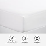 Bedgear - QUEEN MATTRESS SKIN ENCASEMENT - White Fabric - Protectors - Additional View 3