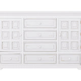 International Furniture Direct - Terra Dresser - White - Wood - Dresser & Mirror