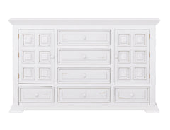 International Furniture Direct - Terra Dresser - White - Wood - Dresser & Mirror