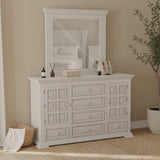 International Furniture Direct - Terra Dresser - White - Wood - Dresser & Mirror - Additional View 3
