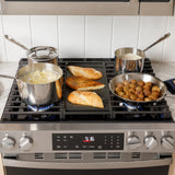 GE WHITE 30" FREE STANDING GAS RANGE - Ranges - Additional View 8