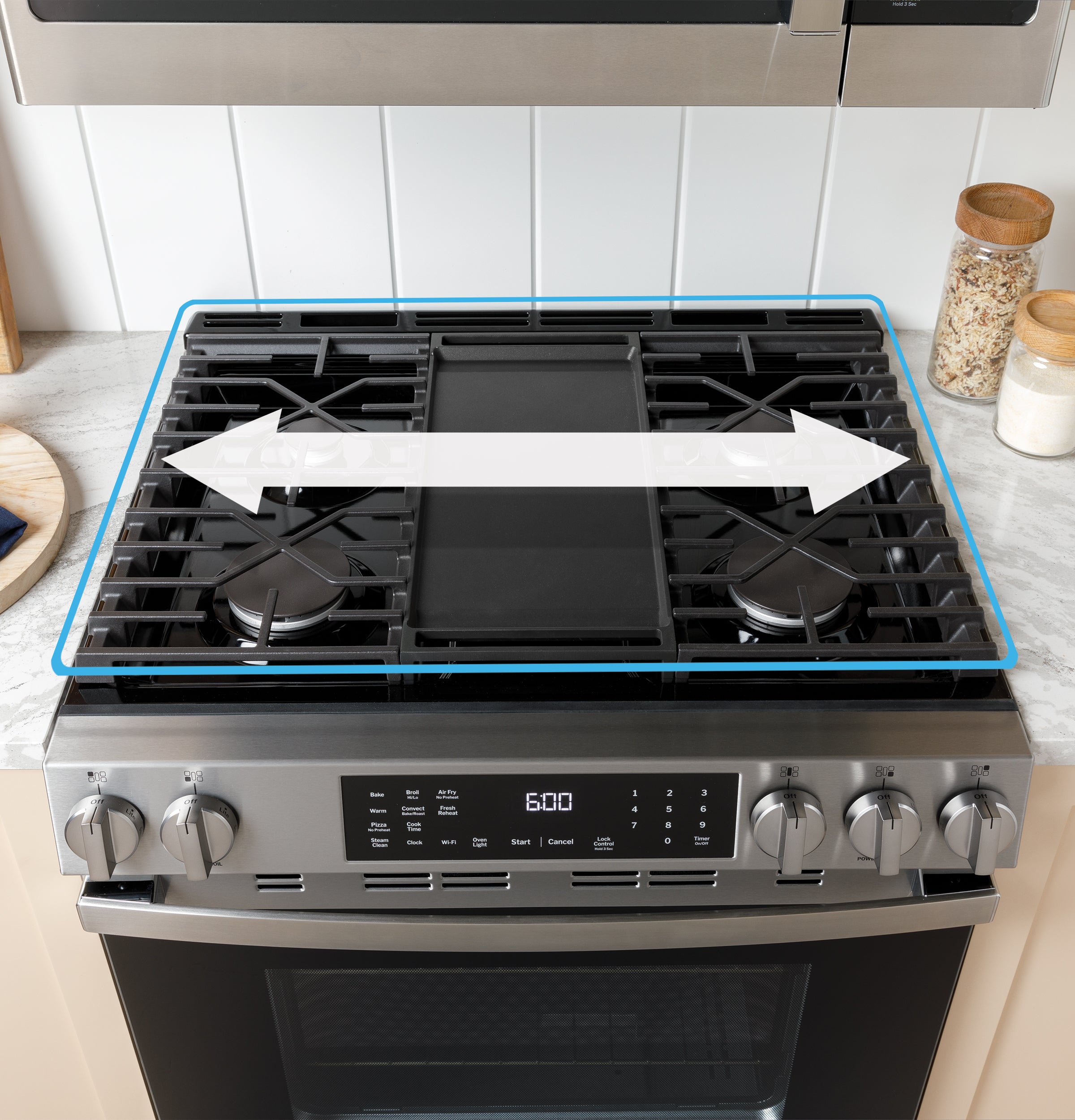 GE WHITE 30" FREE STANDING GAS RANGE - Ranges - Additional View 11