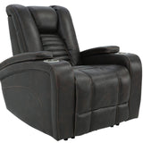 MAYNARD WALNUT 2P POWER RECLINER - Additional View 1