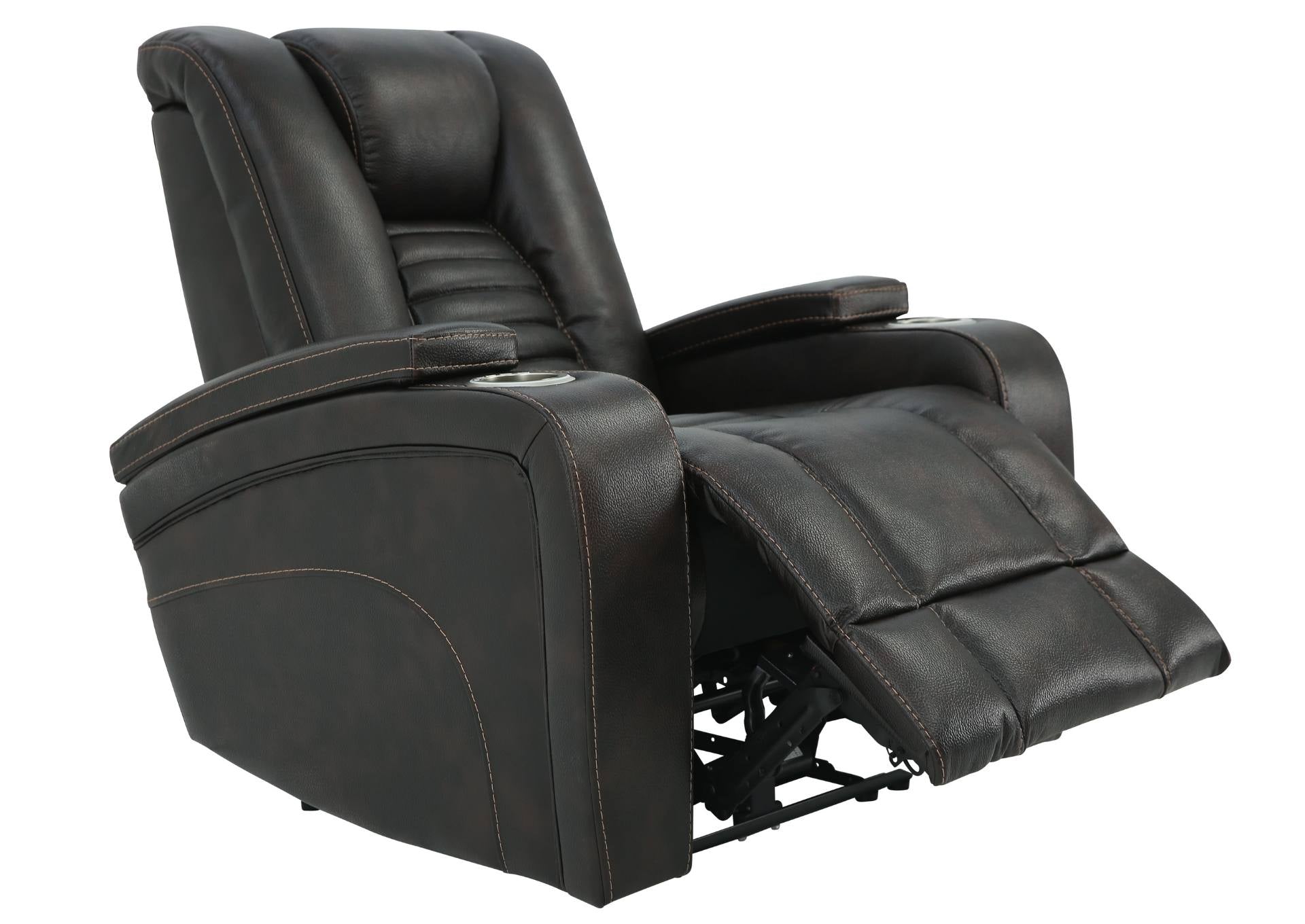 MAYNARD WALNUT 2P POWER RECLINER - Additional View 2