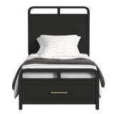 Ridgemont Black Twin Bed