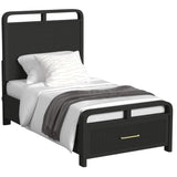Ridgemont Black Twin Bed