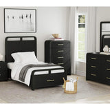 Ridgemont Black Twin Bed