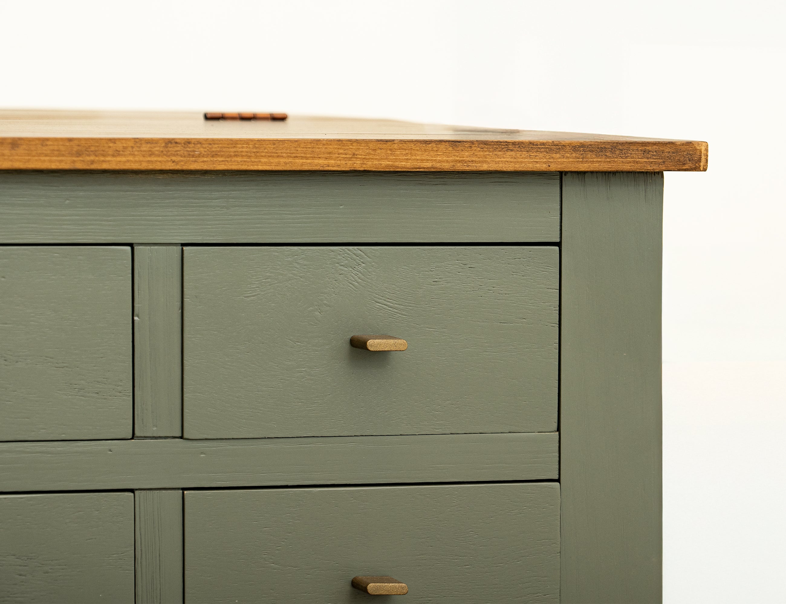International Furniture Direct - TIMBER COCKTAIL TABLE - Green Wood - Tables - Additional View 4