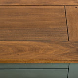 International Furniture Direct - TIMBER COCKTAIL TABLE - Green Wood - Tables - Additional View 5
