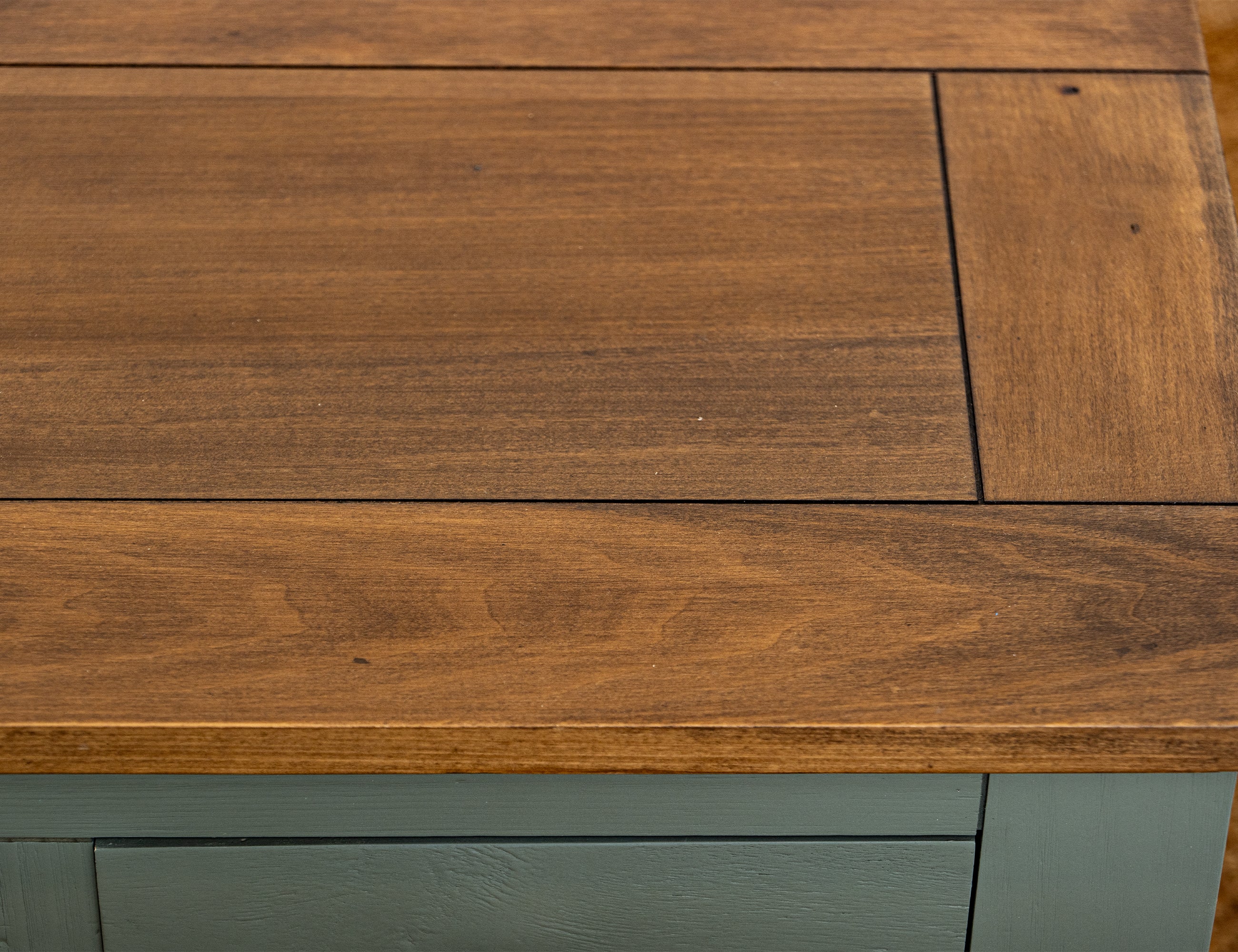 International Furniture Direct - TIMBER COCKTAIL TABLE - Green Wood - Tables - Additional View 5