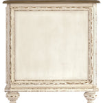 Ashley Furniture - Realyn Chair Side End Table - Insert Mirror - White / Brown - Light Brown Glass|Wood - Tables - Additional View 4