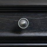 Elements International - KINGS COURT BLACK DRESSER AND MIRROR - Wood|Mirror - Dresser & Mirror - Additional View 8