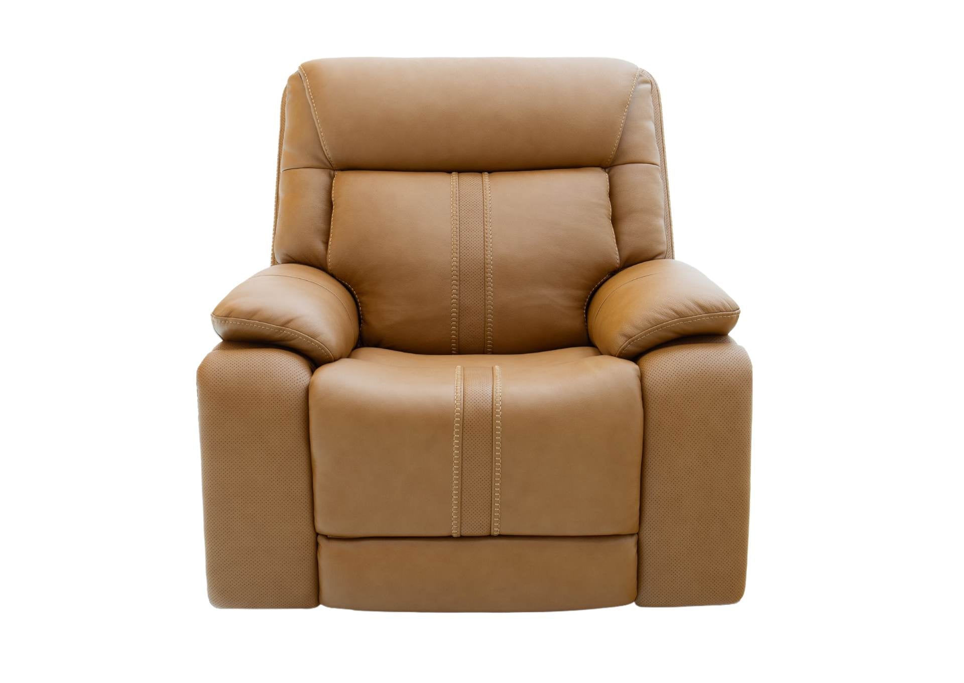 Xara Leather Power Recliner - Butternut