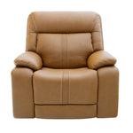 Xara Leather Power Recliner - Butternut