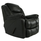 Mustang Leather Rocker Recliner - Charcoal - Additional View 1