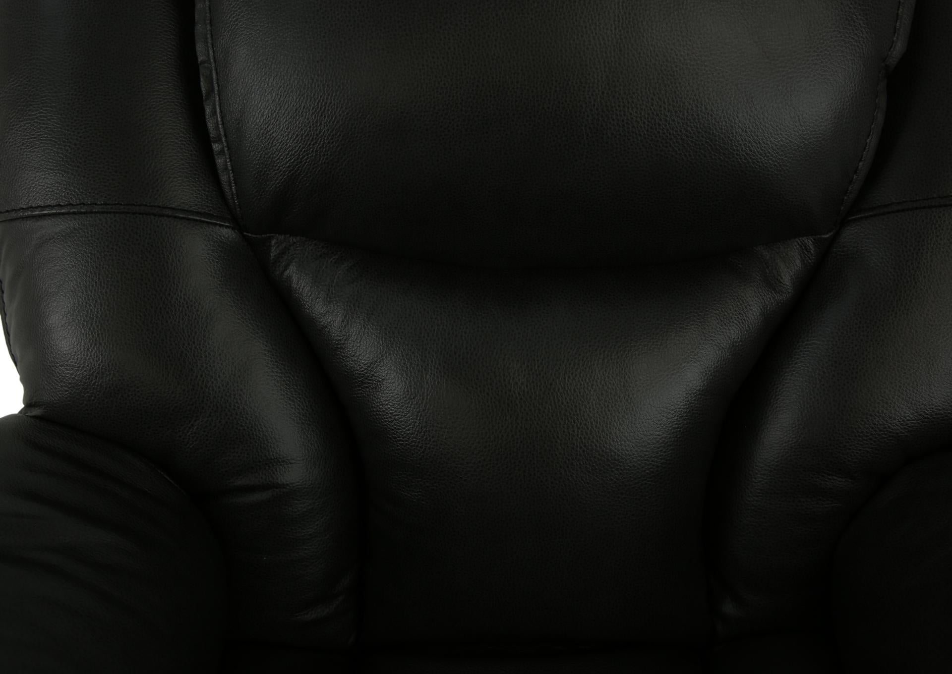 Mustang Leather Rocker Recliner - Charcoal - Additional View 5