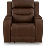 Ashley Furniture - DREAMER POWER RECLINER W/AUDIO - Dark Brown Leather Match - Recliners - Additional View 3