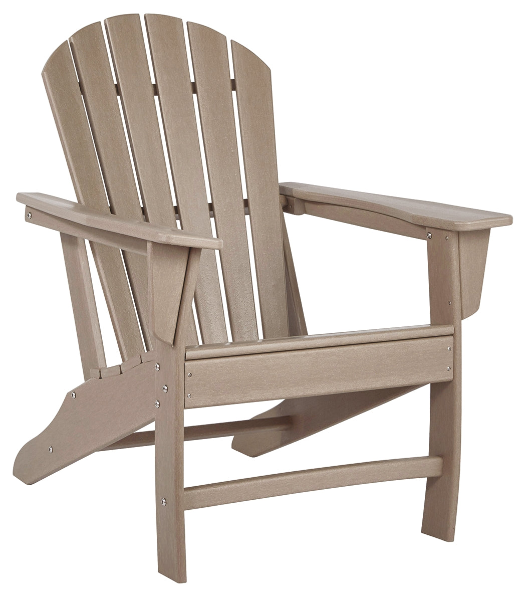 Ashley Furniture - Sundown Treasure Adirondack Chair - Brown - Light Brown Plastic - Chairs