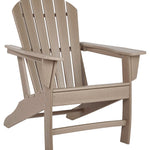 Ashley Furniture - Sundown Treasure Adirondack Chair - Brown - Light Brown Plastic - Chairs