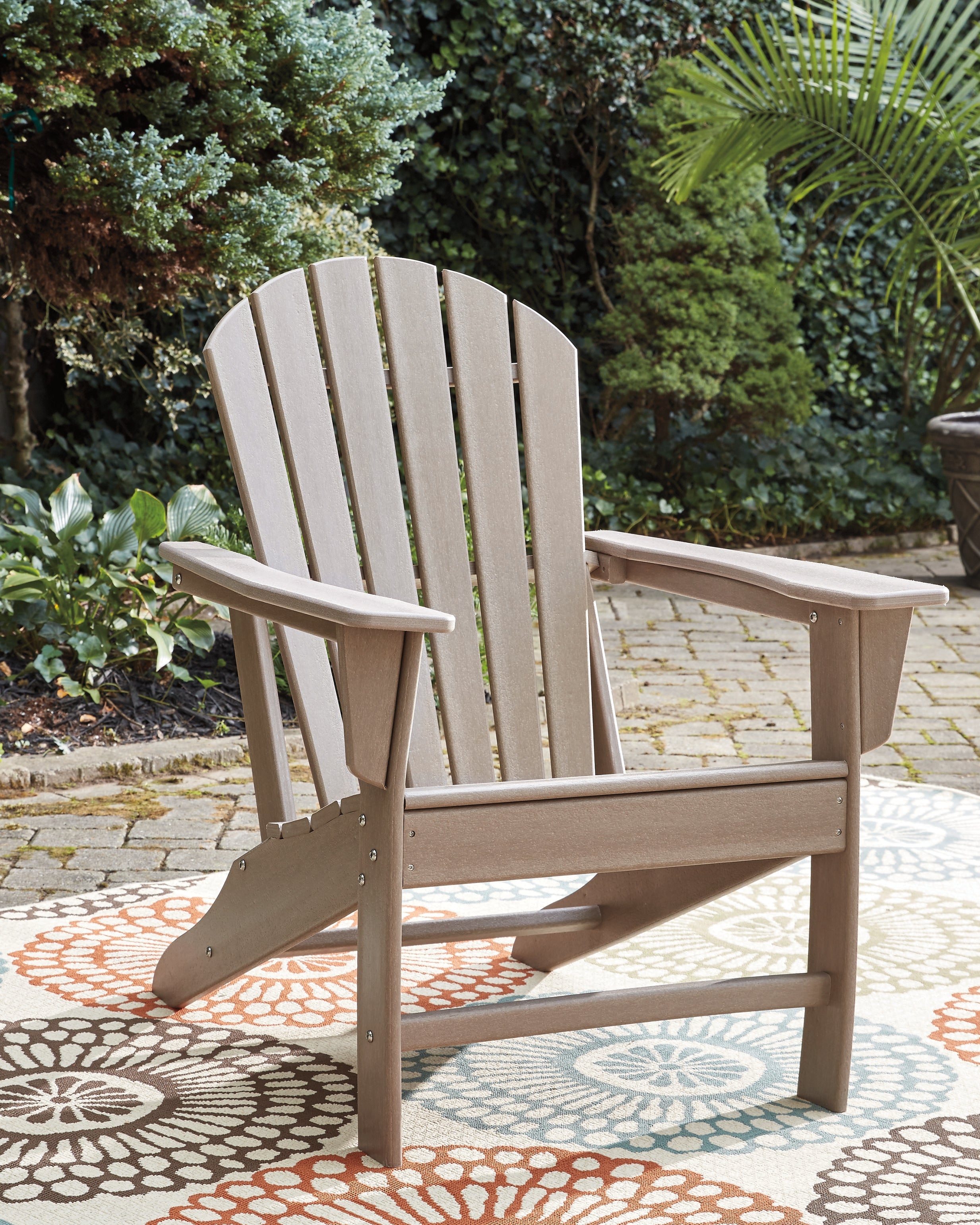 Ashley Furniture - Sundown Treasure Adirondack Chair - Brown - Light Brown Plastic - Chairs - Additional View 1