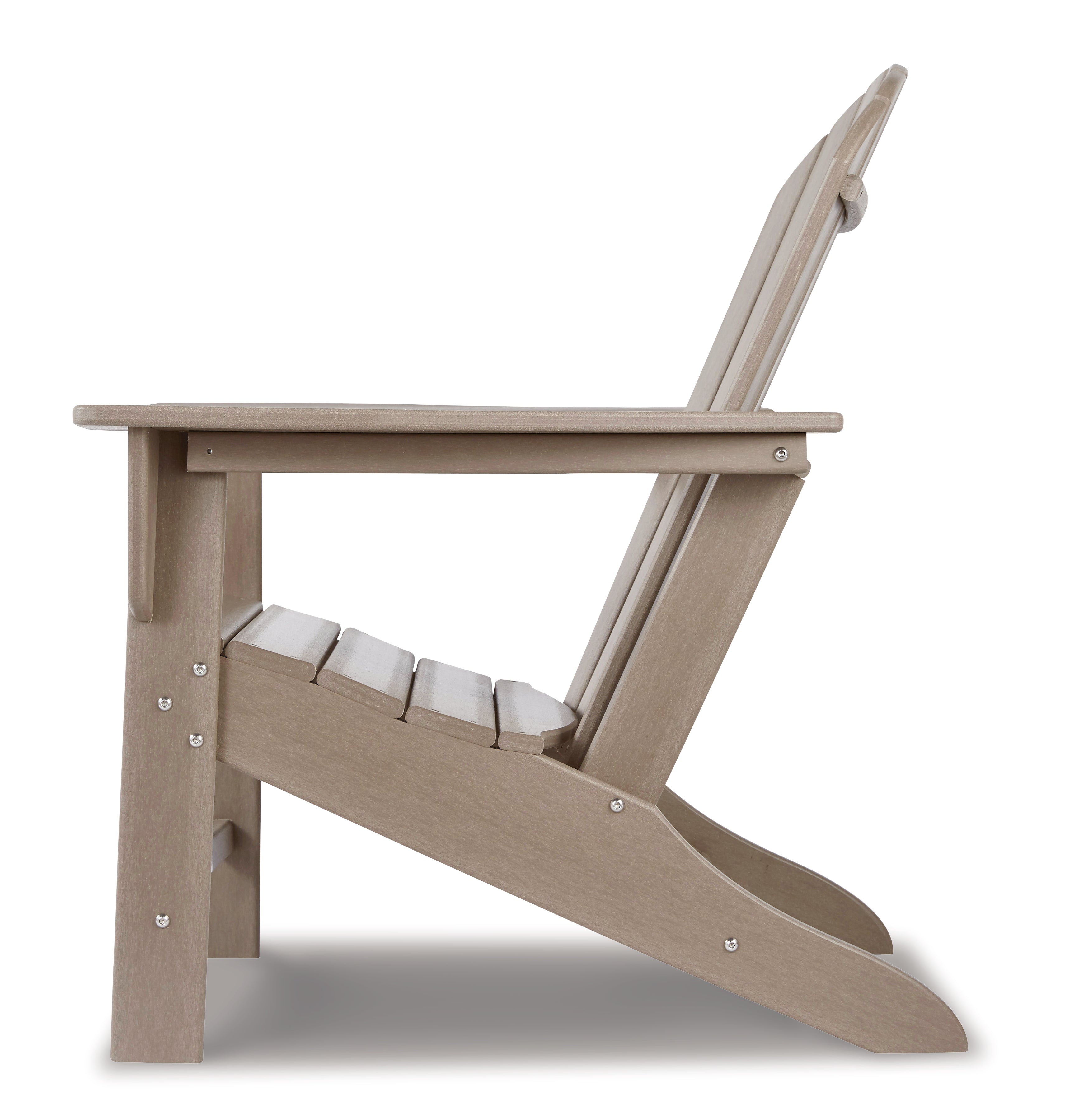 Ashley Furniture - Sundown Treasure Adirondack Chair - Brown - Light Brown Plastic - Chairs - Additional View 4