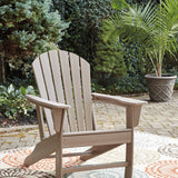 Ashley Furniture - Sundown Treasure Adirondack Chair - Brown - Light Brown Plastic - Chairs - Additional View 6