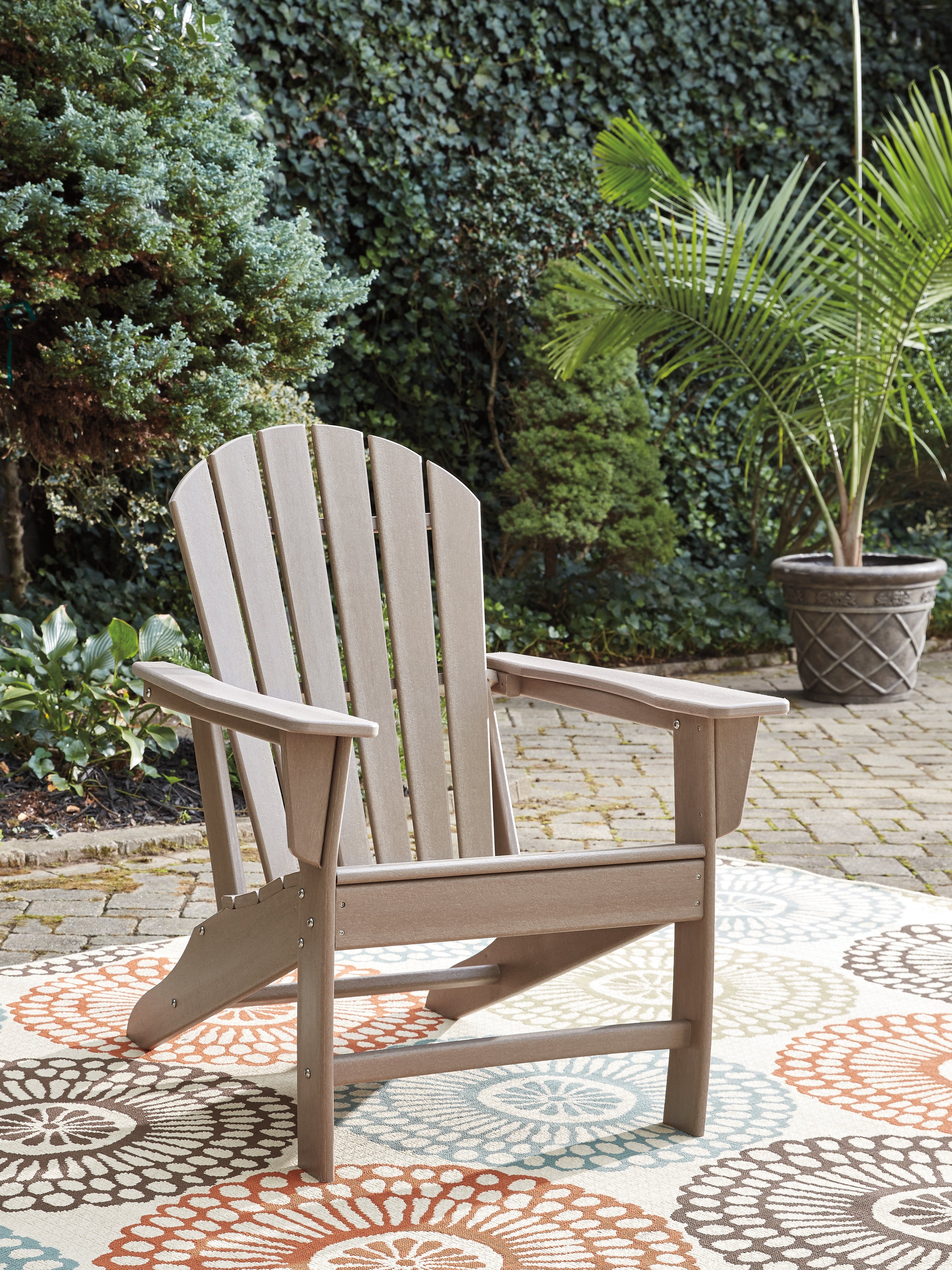 Ashley Furniture - Sundown Treasure Adirondack Chair - Brown - Light Brown Plastic - Chairs - Additional View 6
