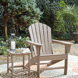 Ashley Furniture - Sundown Treasure Adirondack Chair - Brown - Light Brown Plastic - Chairs - Additional View 7