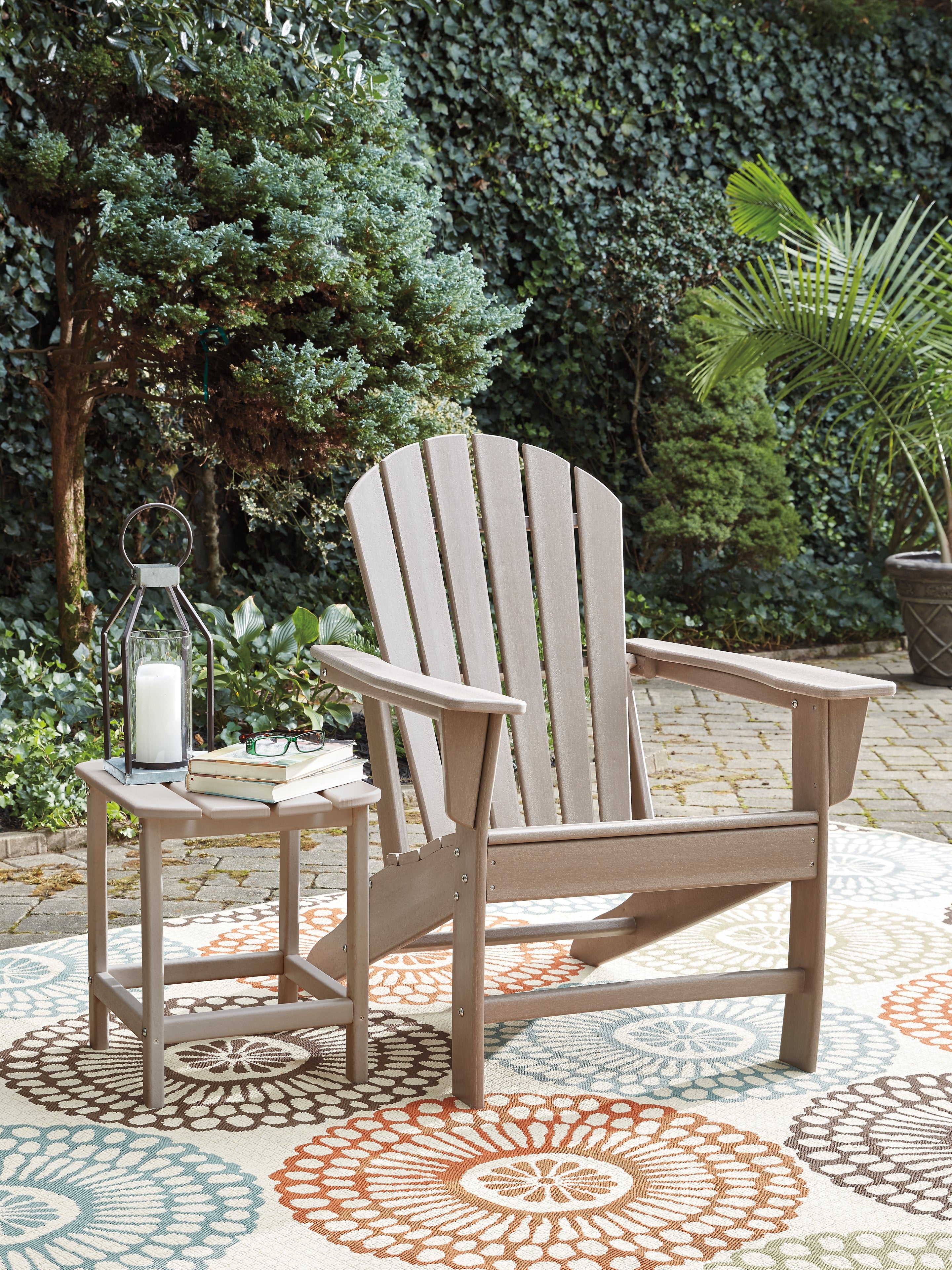 Ashley Furniture - Sundown Treasure Adirondack Chair - Brown - Light Brown Plastic - Chairs - Additional View 7