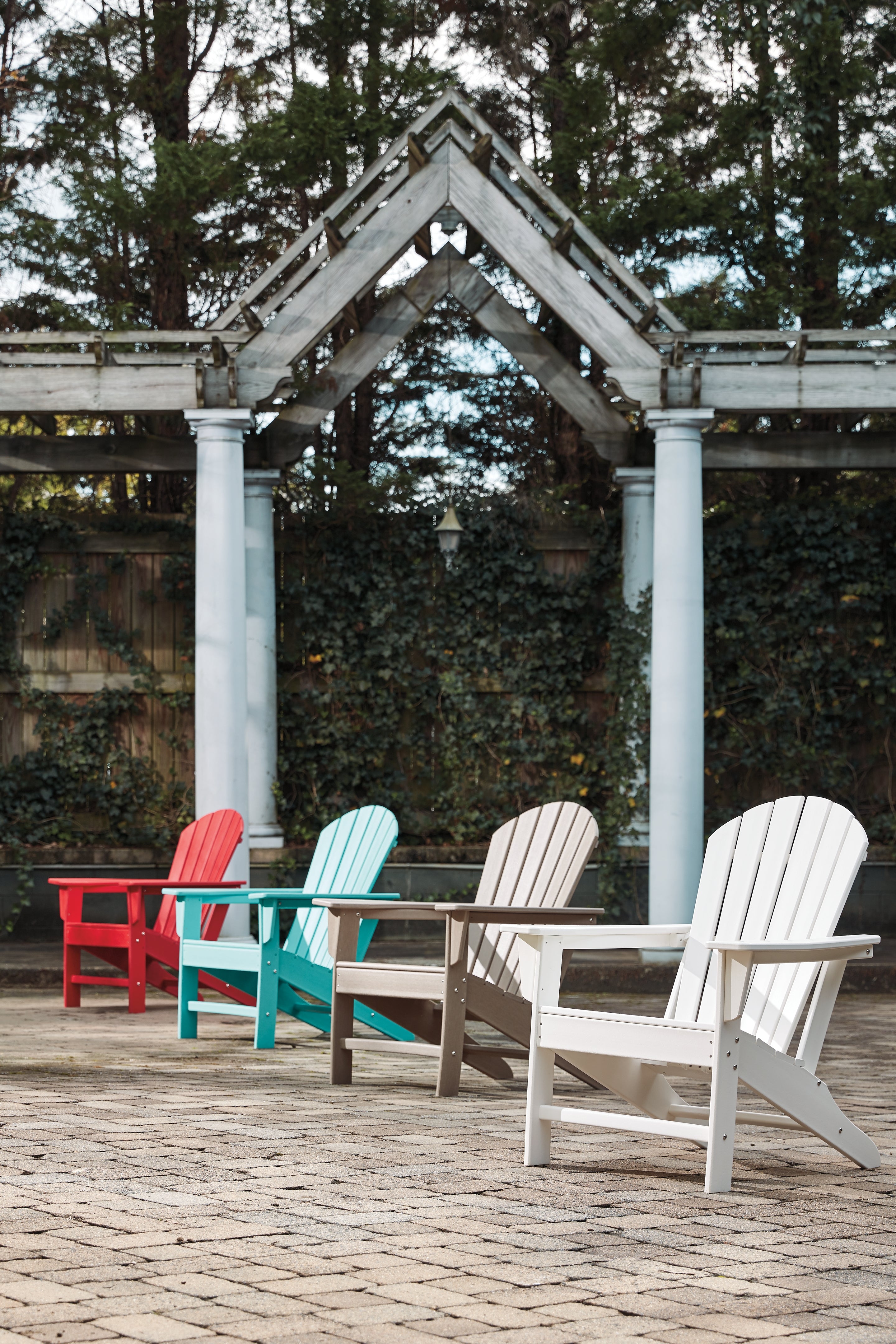 Ashley Furniture - Sundown Treasure Adirondack Chair - Brown - Light Brown Plastic - Chairs - Additional View 9