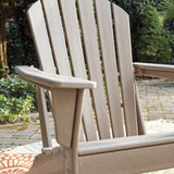 Ashley Furniture - Sundown Treasure Adirondack Chair - Brown - Light Brown Plastic - Chairs - Additional View 10