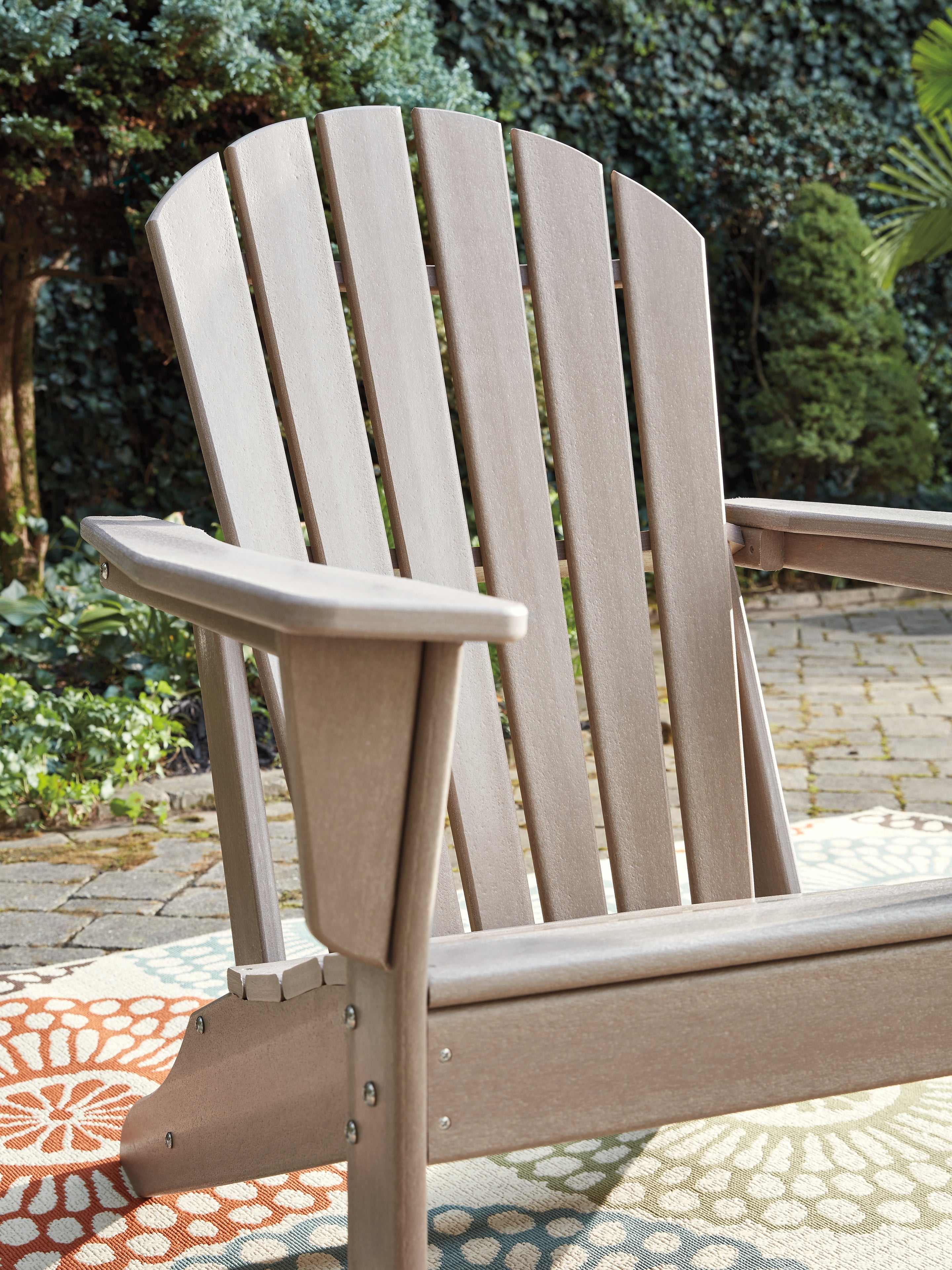 Ashley Furniture - Sundown Treasure Adirondack Chair - Brown - Light Brown Plastic - Chairs - Additional View 10