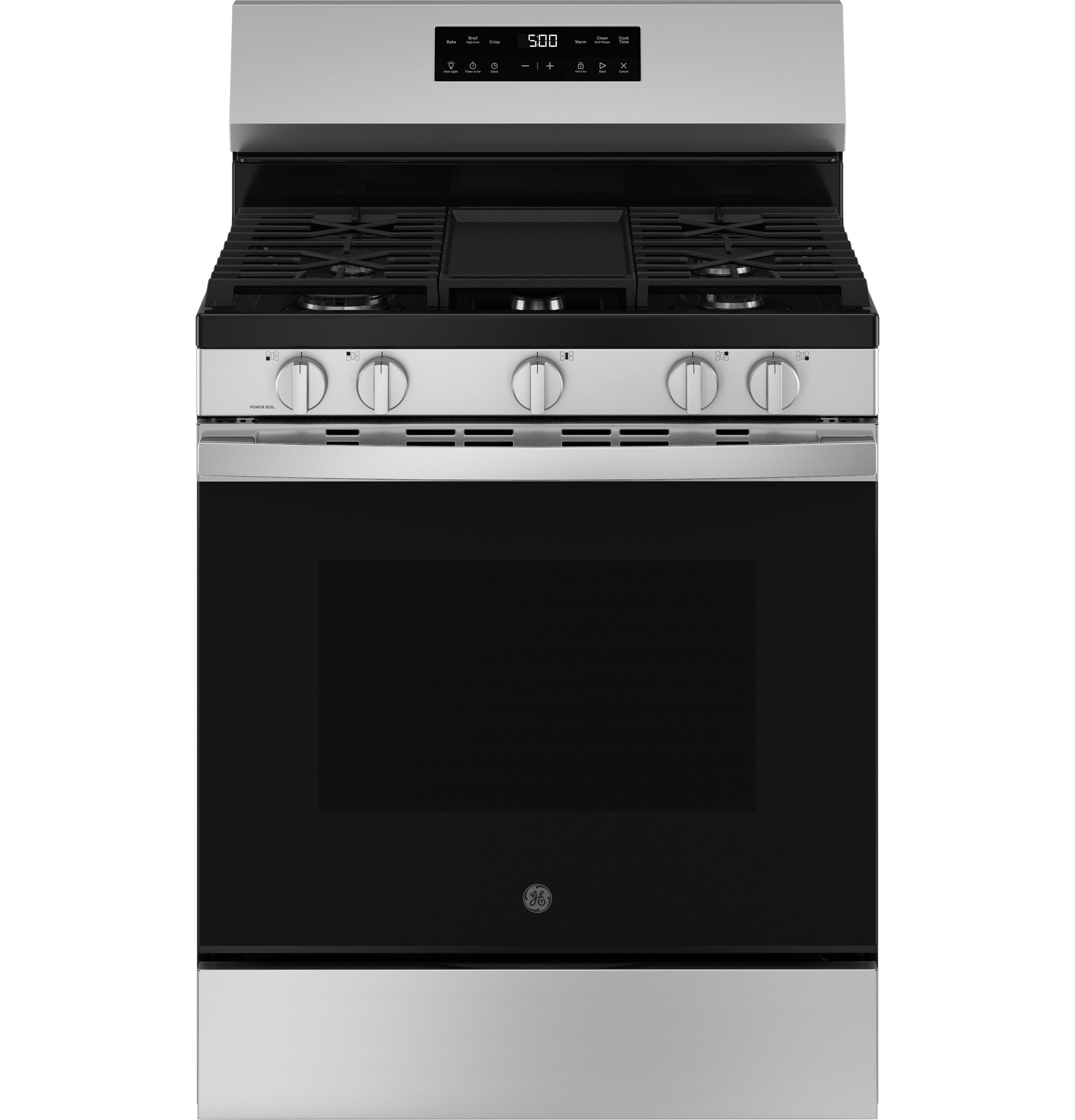 GE STAINLESS 30" FREE STANDING GAS RANGE - Pearl Silver|Black - Ranges