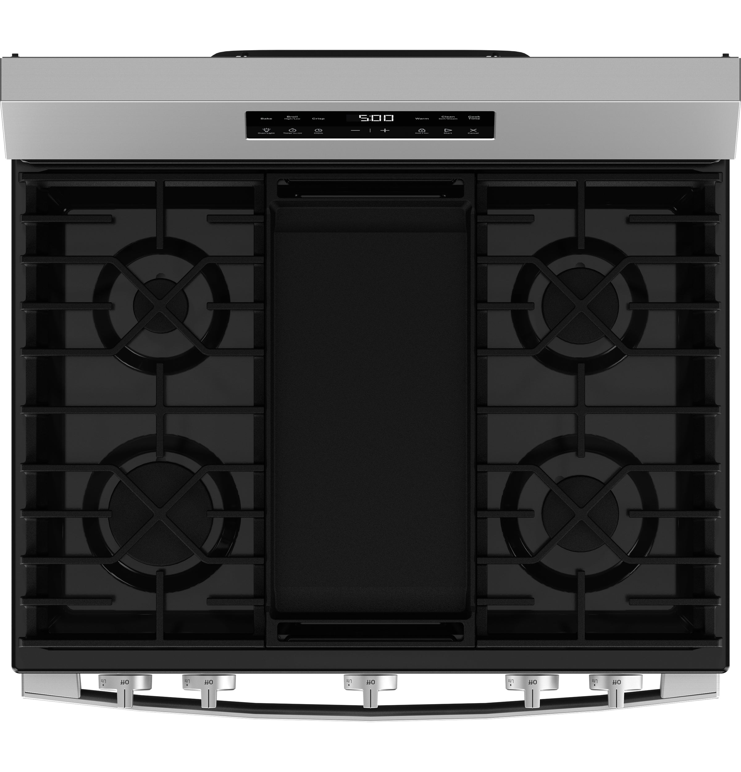 GE STAINLESS 30" FREE STANDING GAS RANGE - Pearl Silver|Black - Ranges - Additional View 1