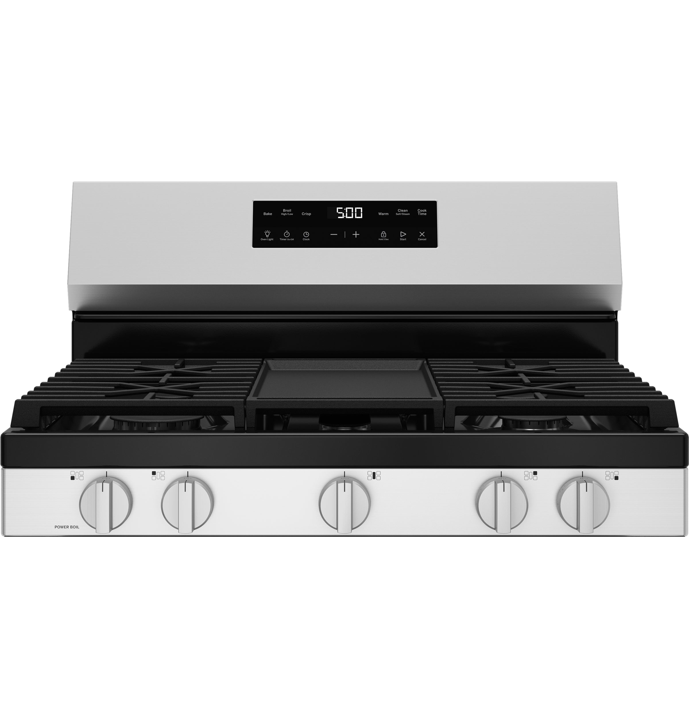 GE STAINLESS 30" FREE STANDING GAS RANGE - Pearl Silver|Black - Ranges - Additional View 4