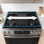 GE STAINLESS 30" FREE STANDING GAS RANGE - Pearl Silver|Black - Ranges - Additional View 11